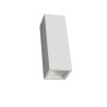 APPLIQUE A PARETE IN GESSO CERAMICO CUBO DOPPIA EMISSIONE X 2 GU10 21X7,5 CM