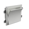 APPLIQUE DA ICASSO IN GESSO CERAMICO 28X28CM PROFONDITA 9CM COMPLETO DI PORTA LAMPADA R7S