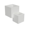 APPLIQUE A PARETE IN GESSO CERAMICO DOPPIO CUBO X 2 G9