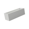 APPLIQUE A PARETE IN GESSO CERAMICO RETTANGOLARE X 1 E14 CON DIFFUSORE SOLO SOTTO