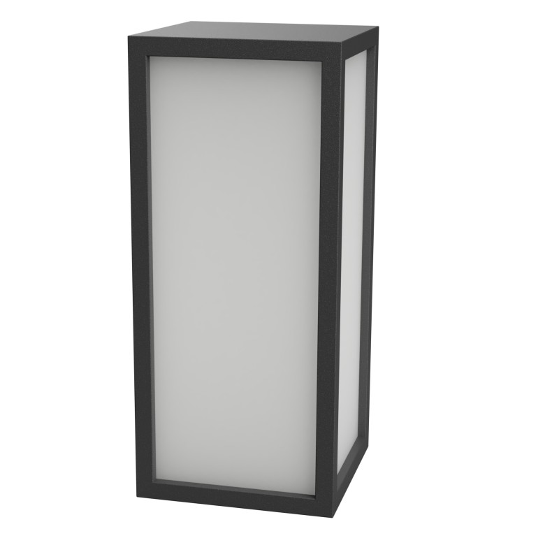 LAMPADA A PARETE  IN ALLUMINIO ANTRACITE IP65 X 1 E27 25X11CM