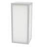 LAMPADA A PARETE IN ALLUMINIO BIANCO IP65 X 1 E27  25X11CM