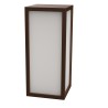 LAMPADA A PARETE IN ALLUMINIO CORTEN IP65 X 1 E27  25X11CM
