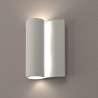 APPLIQUE IN GESSO CERAMICO CON FORMA ONDULATA X 2 G9 16,5X24X8,5CM
