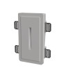 SEGNAPASSI DA INCASSO IN GESSO CERAMICO COMPLETO DI CHIP LED ESCLUSO TRASFORMATORE 22X12 PROFONDITA'4,5CM