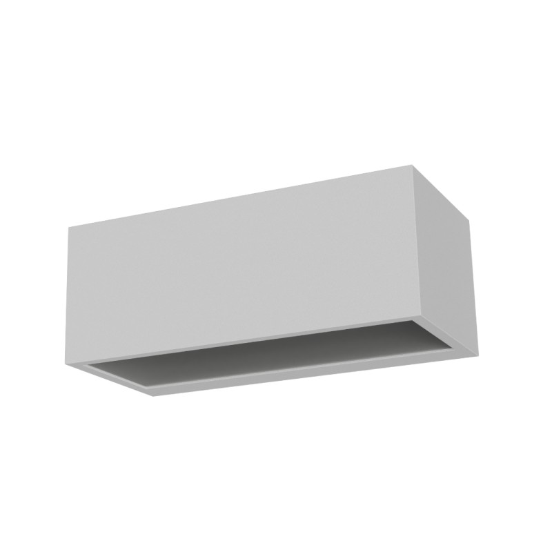 APPLIQUE DA ESTERNO 1P65 IN ALLUMINIO 2CCT 22XH10,3XH6,5CMBIANCO OPACO 20W 2150LUMEN