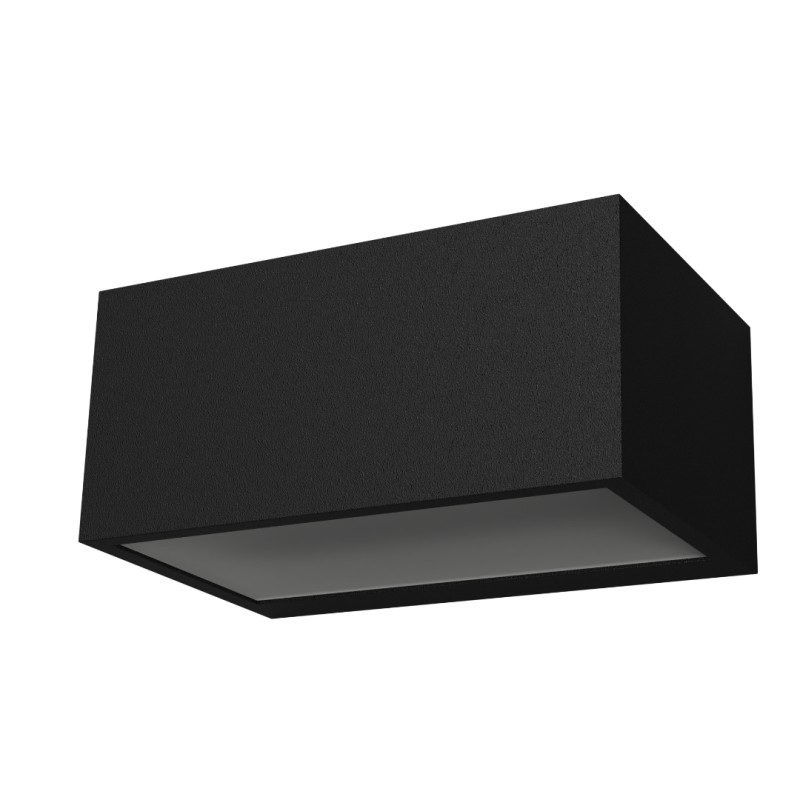 APPLIQUE DA ESTERNO 1P65 IN ALLUMINIO 2CCT 14XH9XP6,5CMANTRACITE 10W 1200LUMEN