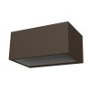 APPLIQUE DA ESTERNO 1P65 IN ALLUMINIO 2CCT 14XH9XP6,5CMCORTEN 10W 1200LUMEN