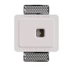SEGNAPASSI DA INCASSO IN GESSO CERAMICO CON CHIP LED BRIDGELUX 3W  13,7X11,5 P 4,5CM