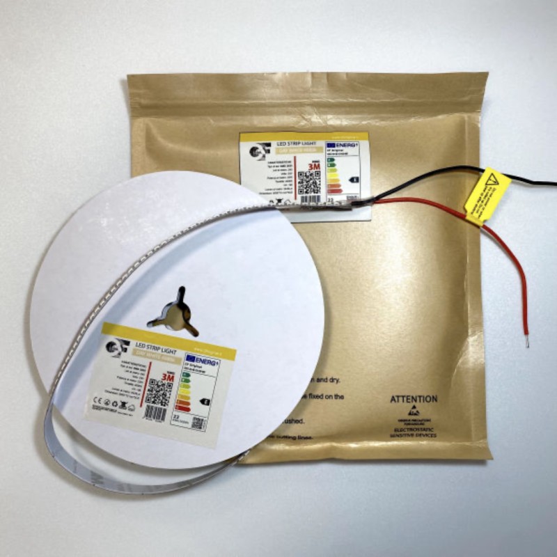 STRIP LED 24V 18W 3000K 2835 240LED/MT BOB 5MT CRI 90