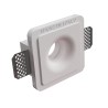 PORTAFARETTO DA INCASSO IN GESSO CERAMICO 10X10 H 8,5 CM COMPLETO DI POTRA FARETTO ANTISHOCK MINIGU10 MOLLA DI BLOCCO BIANCA