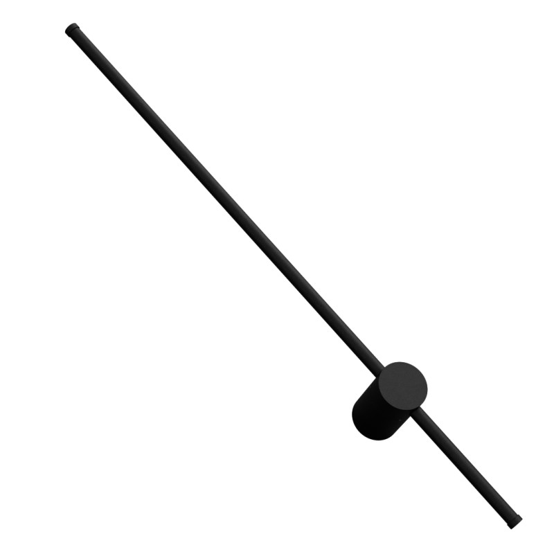 APPLIQUE IN ALLUMINIO NERO ORIENTABILE 80CM 16W CCT