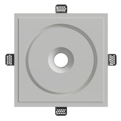 PORTAFARETTO DA INCSSSO IN GESSO CERAMICO X 1 GU10 E X STRIP NON INCLUSA FORO 30X30H11