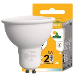 LAMPADINA GU10 6W 3000K LM 570
