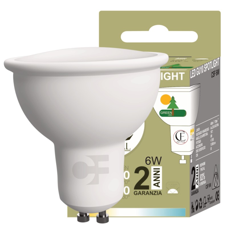 LAMPADINA GU10 6W 4000K LM570