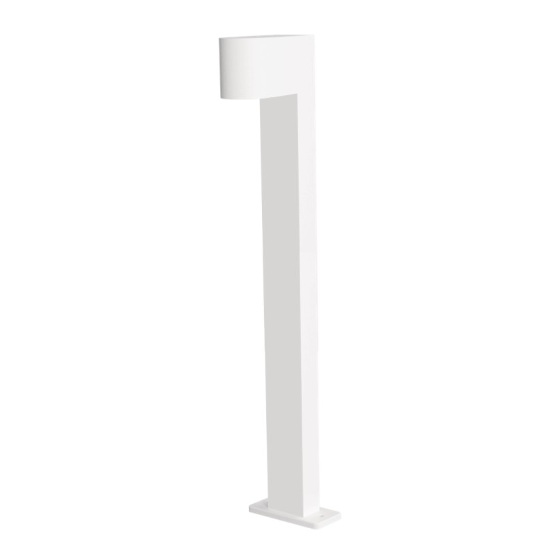 PALO DA ESTERNO  IN  ALLUMNIO IP54 X 1 GU10 BIANCO 14X70CM