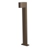 PALO DA ESTERNO  IN  ALLUMNIO IP54 X 1 GU10 CORTEN 14X70CM