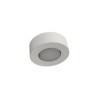 PLAFONE IN GESSO CERAMICO DALLA FORMA ROTONDA DIAMETRO 13,5 H5 COMPLETO DI PORTA LAMPADA GX53