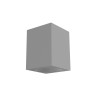 FIXED-Q-B PLAFONE DA SOFFITTO QUANDRATO  IN METALLO BIANCO PER 1 GU10 FISSAGGIO CON FISCHER