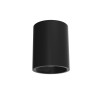 FIXED-R-N PLAFONE DA SOFFITTO ROTONDO IN METALLO NERO PER 1 GU10 FISSAGGIO CON FISCHER