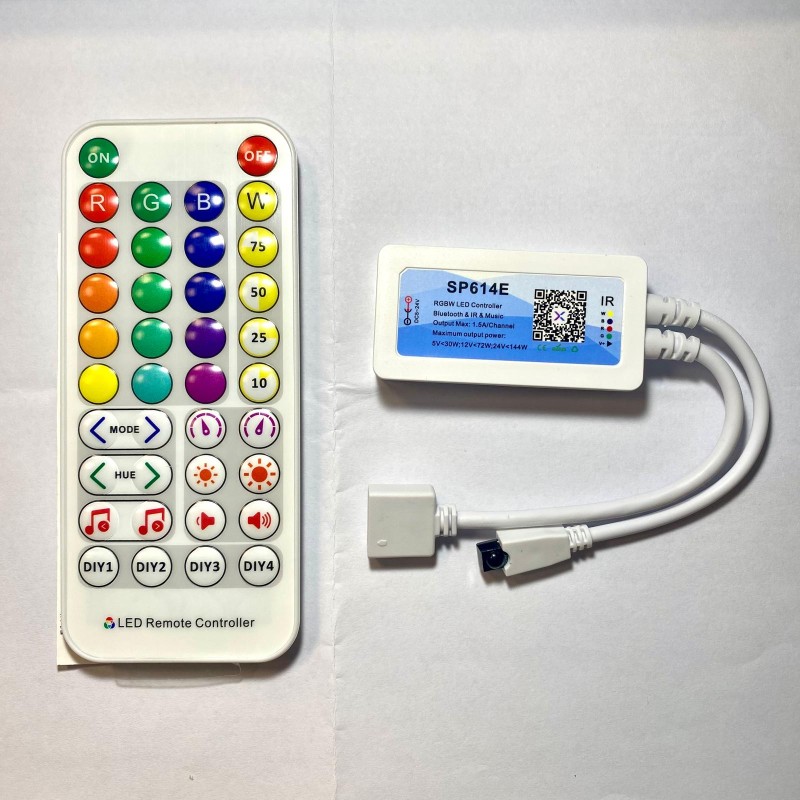 KIT TELECOMANDO E CENTRALINA RGB+W 12V/72W  24V/144W