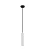 PENDENTE IN METALLO BIANCO X 1 E27 25X4,5CM