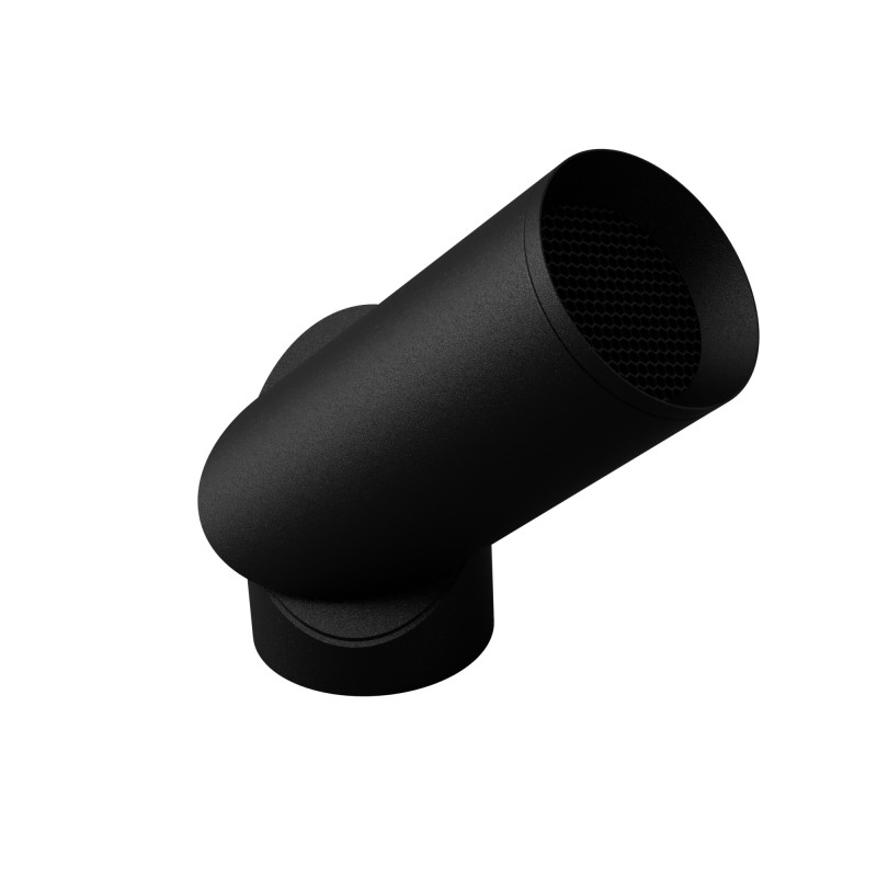 MATERA-N PLAFONE DI METALLO NERO CON FISSAGGIO  SOFFITTO ORIENTABILE ATTACCO GU1015,3X5,8CM ORIENTABILE A 330°