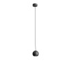SOSPENSIONE IN METALLO A SFERA DIAMETRO 9CM ATTACCO GU10 COLORE BIANCO COMPLETA DI COPPA BIANCA  E CAVO TRASPARENTE