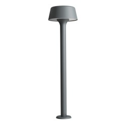 PALETTO DA ESTERNO IP54 IN ALLUMNIO E ACRILICO PER 1 G9 ANTRACITE 70X15CM
