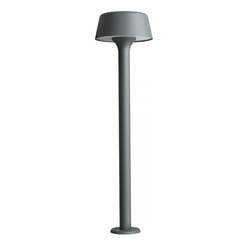 PALETTO DA ESTERNO IP54 IN ALLUMNIO E ACRILICO PER 1 G9 ANTRACITE 70X15CM