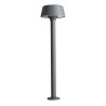 PALETTO DA ESTERNO IP54 IN ALLUMNIO E ACRILICO PER 1 G9 ANTRACITE 70X15CM