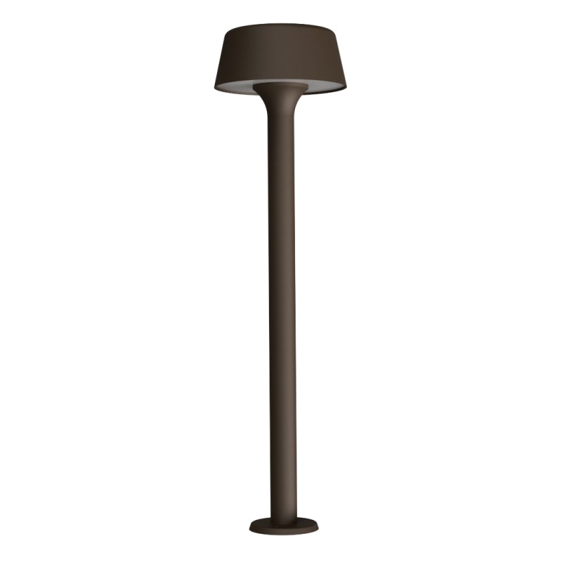 PALETTO DA ESTERNO IP54 IN ALLUMNIO E ACRILICO PER 1 G9 CORTEN 70X15CM
